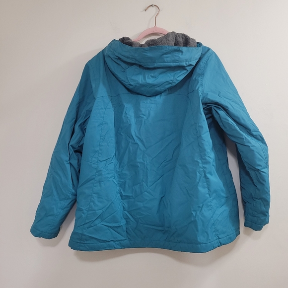L.L. Bean Women's Winter Warmer Jacket mallard teal 2X - Picture 3 of 5
